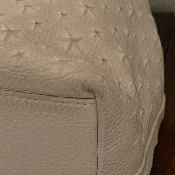 Jimmy Choo Sofia Cream Star-Embossed Tote - Picture 8 of 9